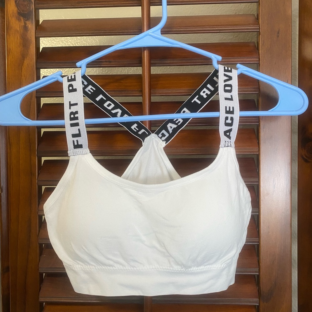 White Sports Bra